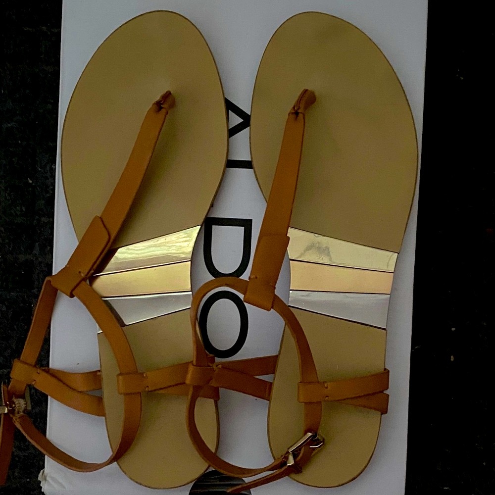 Aldo Brown Strappy Sandals